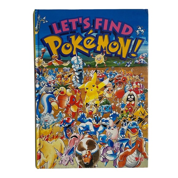 Let's Find Pokemon! Art by Kazunori Aihara 1999 Hardcover Vintage Book - Picture 1 of 5